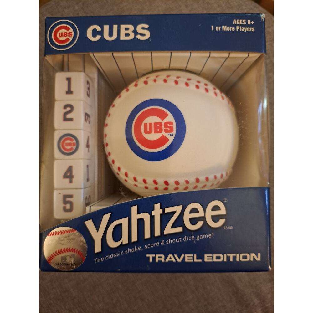 2008 Unopened Hasbro Chicago Cubs Yahtzee Game Travel Edition Baseball MLB Dice